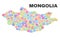 Mosaic Mongolia Map of Cog Items