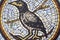 Mosaic pattern Bird