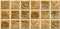 Mosaic pattern, Golden coin background wall tiles and Motif digital wall tiles.