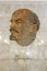 Mosaic portrait of Lenin inside a metro station in Moscow, Russia