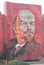 Mosaic portrait of Vladimir Lenin in Sochi, Russia