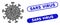 Mosaic SARS Virus Icon with Coronavirus Grunge Sars Virus Seal