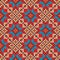 Mosaic seamless ethnic pattern background