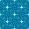 Mosaic seamless pattern. Blue powerful