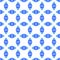 Mosaic seamless pattern. Blue vibrant boho chic