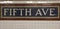 Mosaic sign at The Fifth Avenue Subway Station in Manhattan