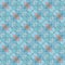 Mosaic soft bright blue decorative symmetrical patten