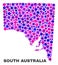 Mosaic South Australia Map of Spheric Items