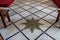 Mosaic star made on the floor in the St. Nicholas church dungeon in Bayt Jala - a suburb of Bethlehem in Palestine
