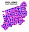 Mosaic West Pomeranian Voivodeship Map of Square Elements