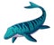 Mosasaurus Cartoon Illustration