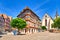 Mosbach, Germany - Market place with timber-framed houses