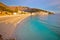 Moscenicka Draga turquoise beach at sunrise