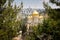 Moscovia Gorny monastery church buildings Jerusalem cityscape.