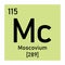 Moscovium chemical symbol