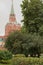 Moscow. Alexander Garden.View of the Troitskaya Tower