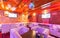 MOSCOW - AUGUST 2014: Deluxe interior karaoke bar