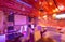 MOSCOW - AUGUST 2014: Deluxe interior karaoke bar