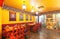 MOSCOW - AUGUST 2014: The interior of the restaurant Indian and Tibetan cuisine