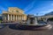 Moscow Bolshoi Theatre Big Theatre and Fountain in Moscow, Russia.