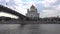 Moscow The Cathedral of Christ the Saviour, Moscow river, on the left side of Patriarshiy Bridge