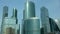 Moscow city business center tall towers