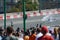 Moscow City Racing F1 Ferrari car U-turn on speed