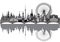 Moscow City Skyline vector 3