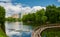 Moscow city Vorontsov park lake