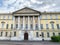 Moscow, Demidov`s estate of 18 century in Gorokhovsky lane, 4 in the summer in cloudy day