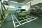 Moscow. February 2019. Porsche Cayenne in service center. Installing and calibration of surround view 360 Camera. rear front and