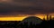 Moscow Idaho football dome at sunrise