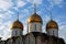 Moscow Kremlin. Dormition cathedral. Color photo.