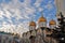 Moscow Kremlin. Dormition cathedral. Color photo.