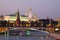 Moscow Kremlin in dusk. Russia