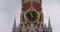 Moscow Kremlin Main Clock named Kuranti on Spasskaya Tower 12 hours . Red Square