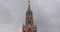 Moscow Kremlin Main Clock named Kuranti on Spasskaya Tower 12 hours . Red Square