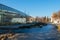 Moscow Kremlin reflected in a glass facade