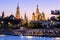 Moscow Kremlin and St Basil`s Cathedral at night, Russia