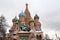 Moscow, Kremlin - St. Basil s Cathedral with statue of Kuzma Minin and Dmitry Pozharsk