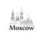 Moscow Kremlin tower, cathedral Travel Russia sign Russian landmark