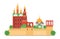 Moscow Kremlin vector illustration set