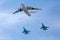 MOSCOW - MAY 7: Refueling aircraft and fighters