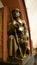 Moscow metro PLOSHCHAD REVOLUTYSII  station beautiful bronze statue interior decoration, Russia