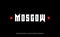 Moscow - Modern Alphabet Font. Digital modern alphabet or font for logos, labels, posters as well as for newspaper and magazine