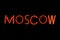 Moscow neon sign