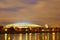 Moscow night, the stadium `Luzhniki`