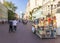 Moscow, Russia - 07.24.2023 - People enjoying day out at famous Arbat street. City