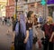 Moscow, Russia - 07.24.2023 - People enjoying day out at famous Arbat street. City