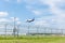 Moscow, Russia, 08/11/2019: Aeroflot airplane going to land at the airport